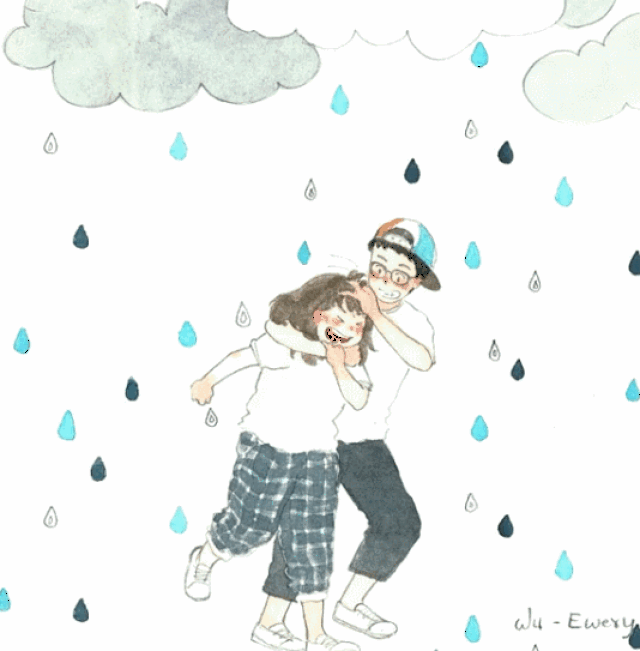 插画师 | 他笔下的情侣日常,连空气都是甜的!