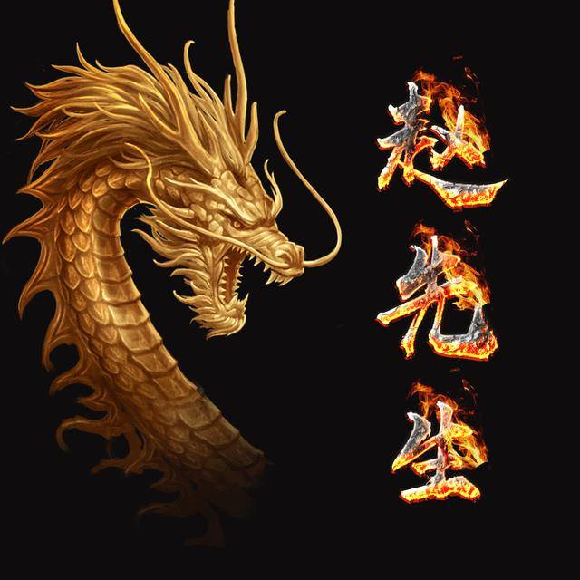 霸气火焰龙姓氏微信头像,进来看看有没有你的姓氏,赶紧领走