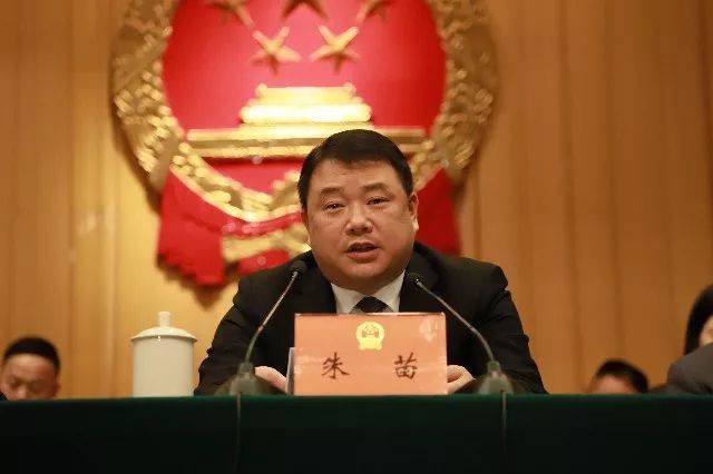 区委书记朱苗在闭幕式上讲话.