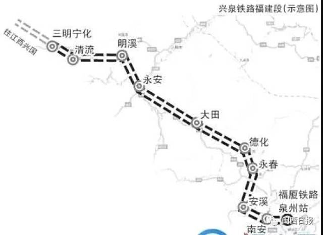 △ 建设中的浦梅铁路(上杭武平段和双龙铁路重合)正将宁化清流和闽西