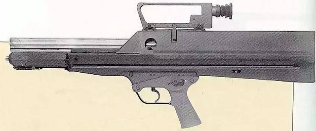 第1型无壳弹原理验证枪,口径4.3mm