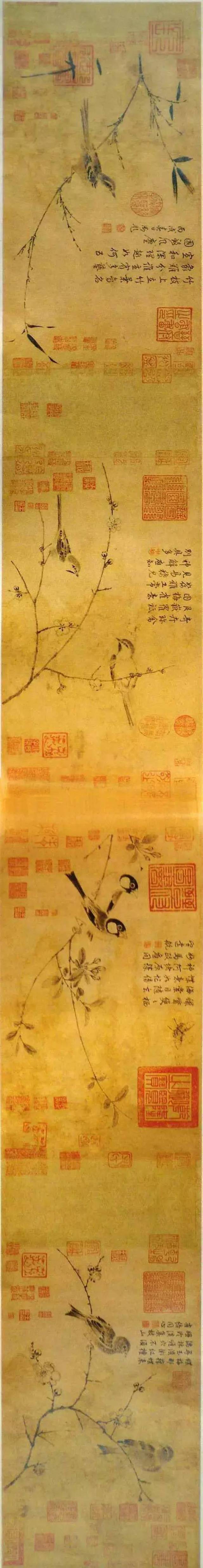 赏宋徽宗高清花鸟,学习赵佶的珍禽写生画