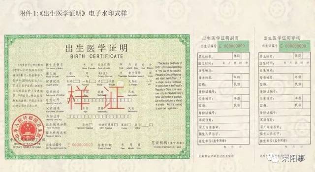 【提醒】耒阳的准爸妈必看!新版出生医学证明长这样