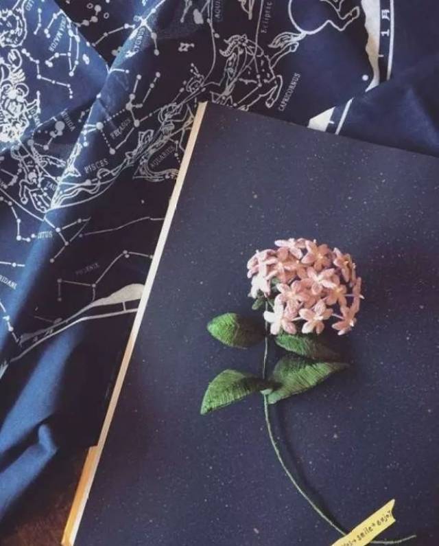 刺绣| 栩栩如生的立体花儿,原来是这样的,附银杏叶教程
