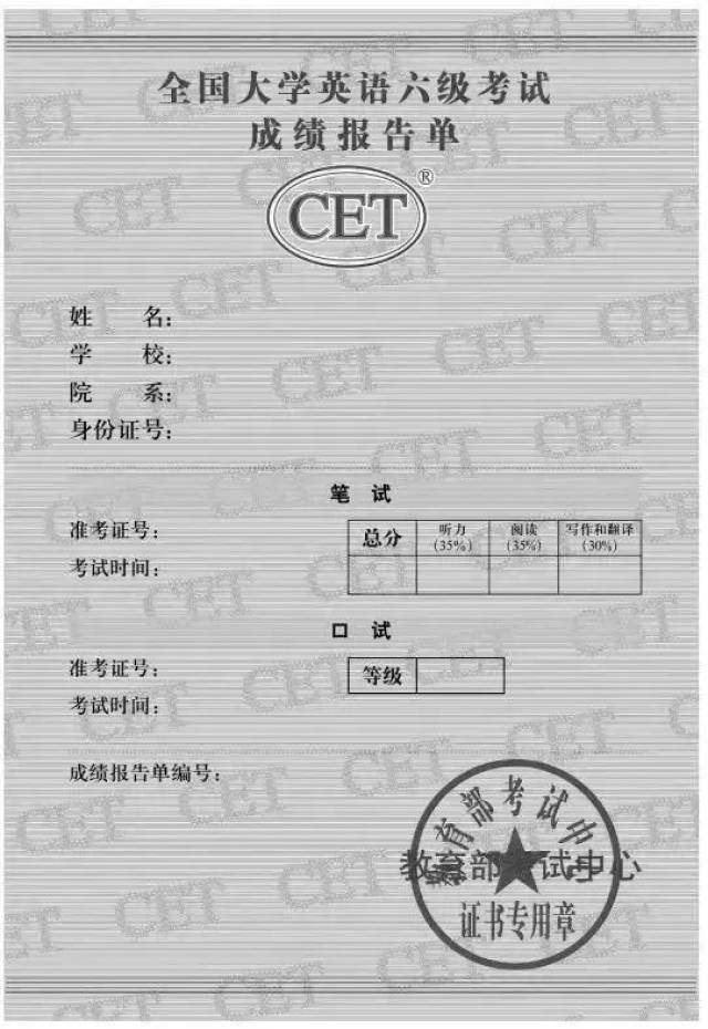 【证书】2018年12月四六级成绩查询时间!