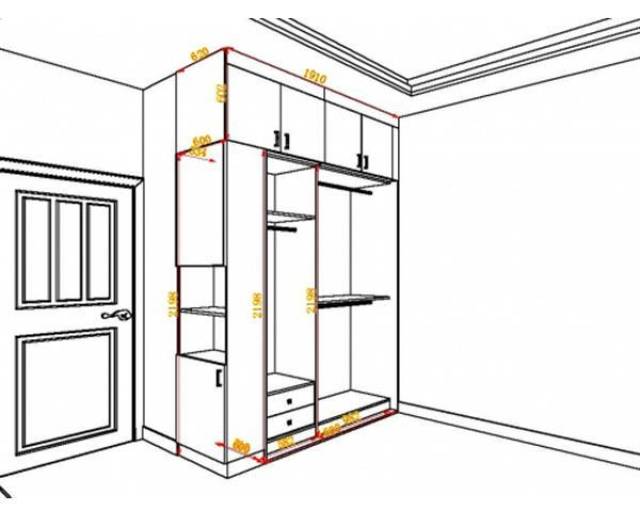 35款流行衣柜尺寸设计图,新房装修不懂可以看看!