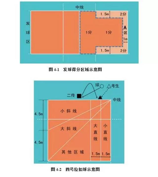 2019年体育单招最新评分标准(排球)