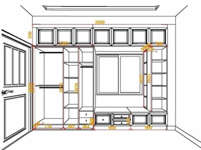 35款流行衣柜尺寸设计图,新房装修不懂可以看看!附:内部结构