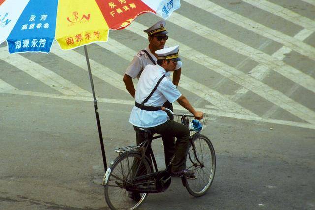 老照片90年代的西安