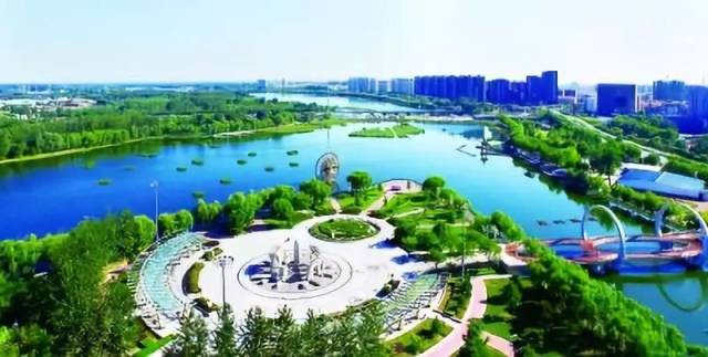 顺义城区鸟瞰图