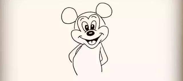 简笔画 | 5分钟教你画一只开心的米老鼠