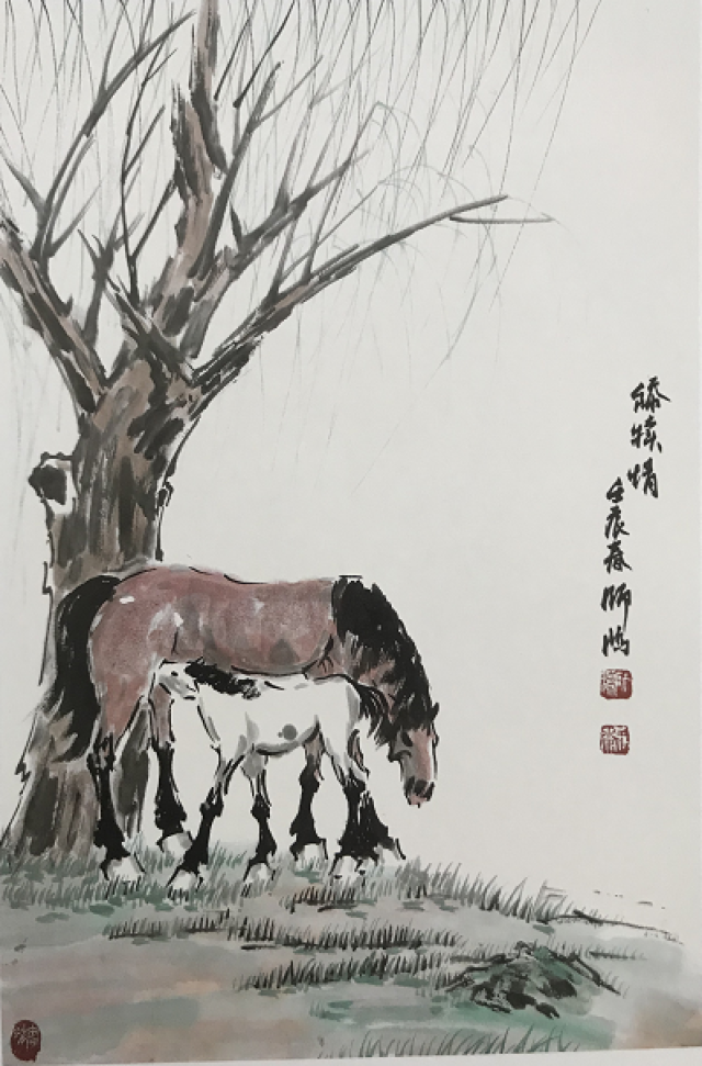 徐悲鸿后当代画马第一人——师鸿