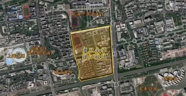 复旦大学张江校区位置示意图