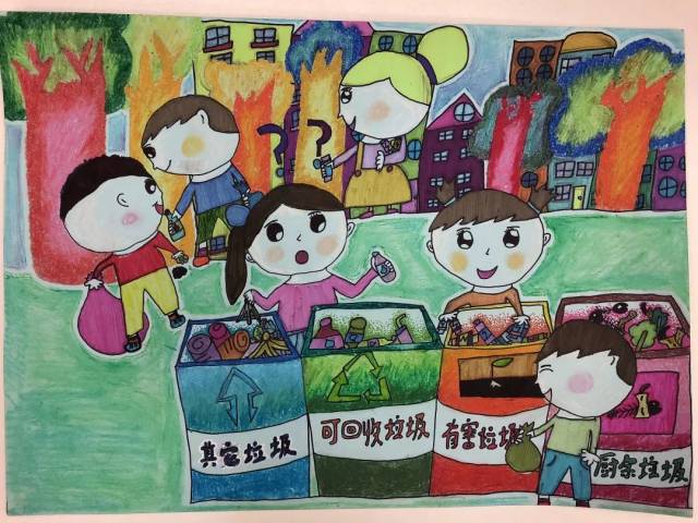 普陀区举行"让城市更美好,垃圾分类从我做起"青少年环保创意绘画作品