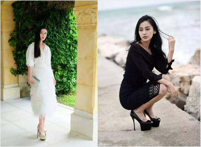 身高不够,防水台来凑,女明星为了气场不输人也是拼了