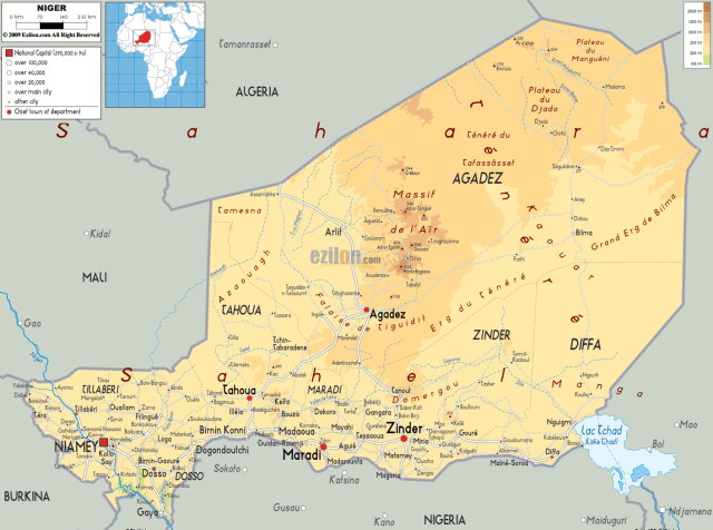 图注:尼日尔的位置,图片来自网络