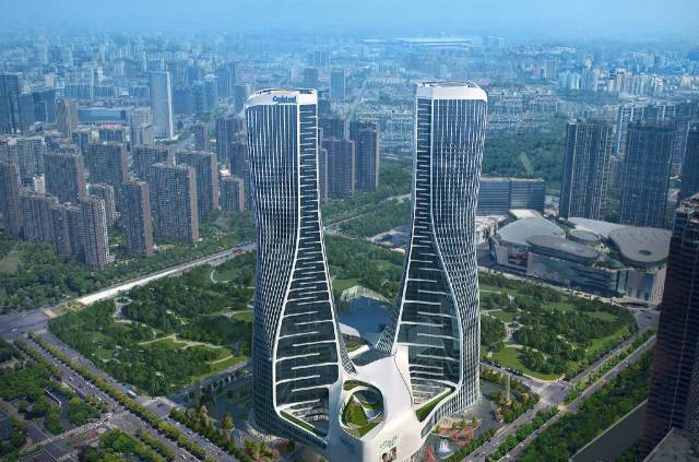 杭州来福士总高度有250米,是钱江新城核心区域超高标准地标性建筑