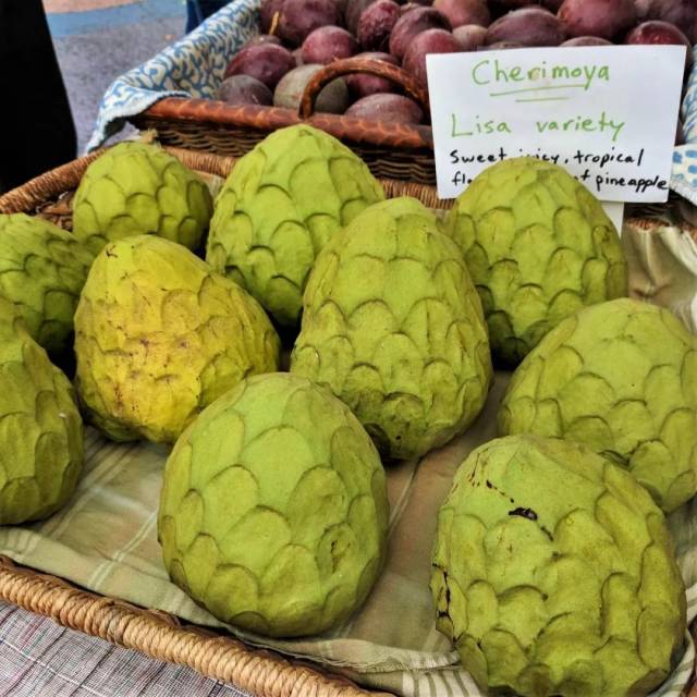 释伽 cherimoyas(原产于秘鲁)