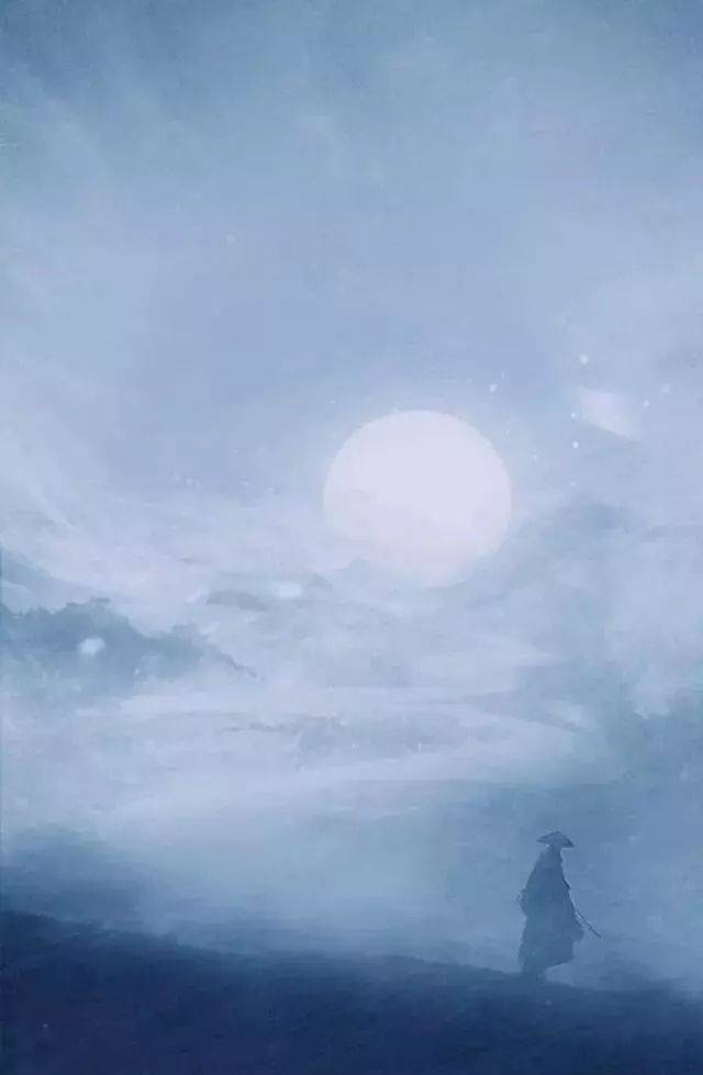 星稀河影转,霜重月华孤|古风意境星空背景图和古诗词