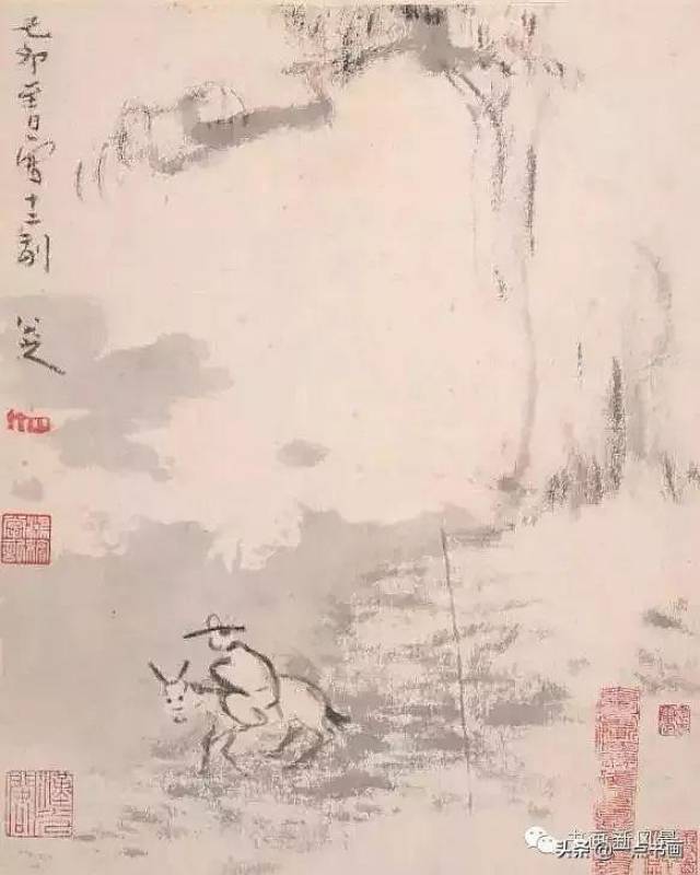 孟浩然骑驴踏雪寻梅,李贺骑驴觅句,孟郊骑驴苦吟,贾岛骑驴赋诗.