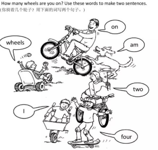 多样立体化玩转牛津树l1:one wheel(一家人骑车玩杂耍,成功了吗?