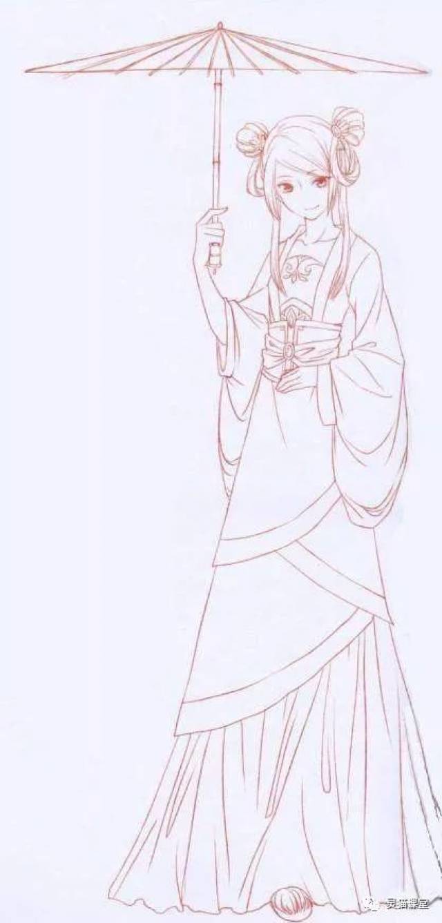 这一期为古风专栏,从头到尾超详细讲解如何画出娉婷袅娜的古代女子