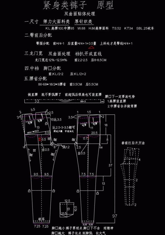 11种裤型的打版资料,送给正需要的你!