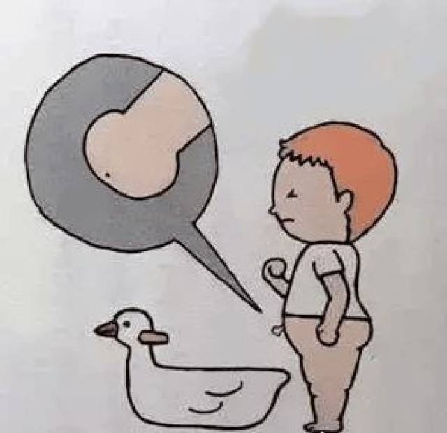 孩子在尿尿的时候,小鸡鸡的前端会像气球一样鼓起,尿尿也细得像一条