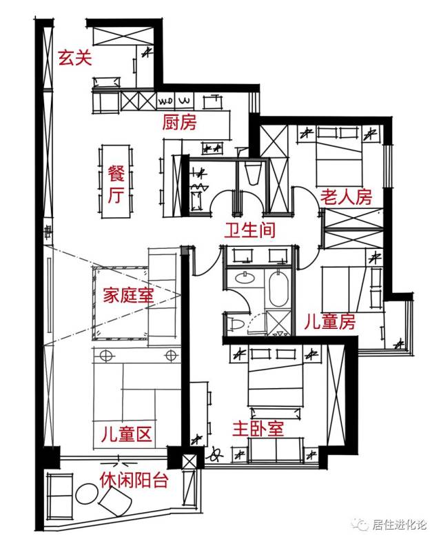 矮柜 榻榻米,大户型的亲子区