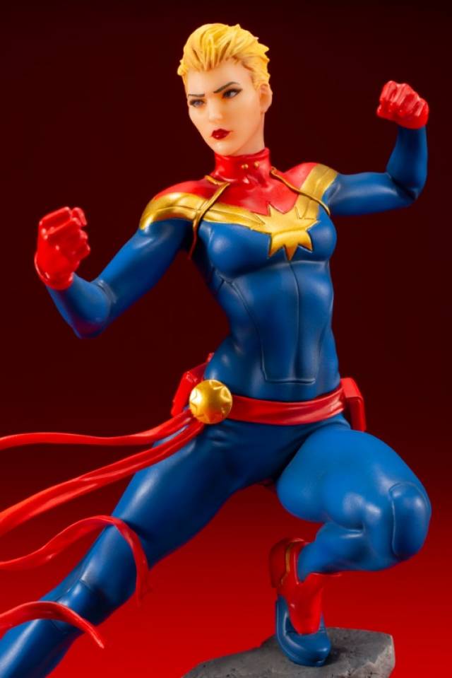 寿屋artfx  漫威漫画 惊奇队长 captain marvel 1:10雕像