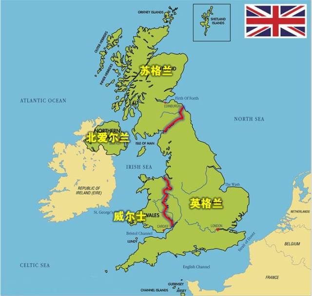 简单的说: 我们现在所说的"英国"实际上是英格兰王国和苏格兰王国的