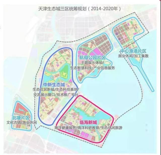 且版图大扩张,滨海旅游区,中心渔港经济区,北塘等都被纳入