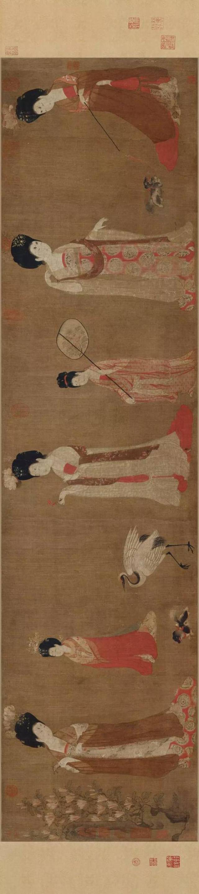 中国古代名画长卷,人物仕女动物高清国画欣赏
