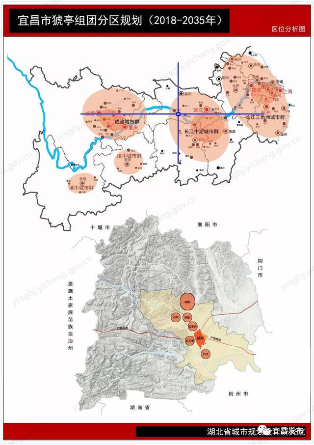 由猇亭区行政范围与临空经济区规划范围组成,北至龙盘湖生态旅游度假