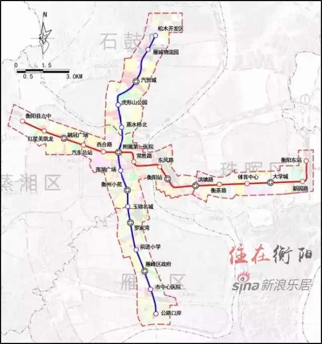 近日,中铁规划发布了关于衡阳市轨道交通1,2号线的土