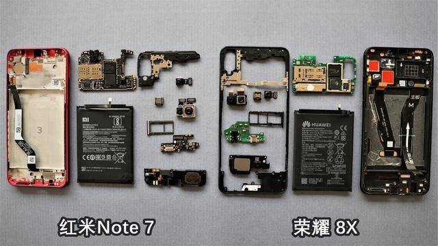 真香千元机内部拆解大比武红米note7对标荣耀8x谁最香