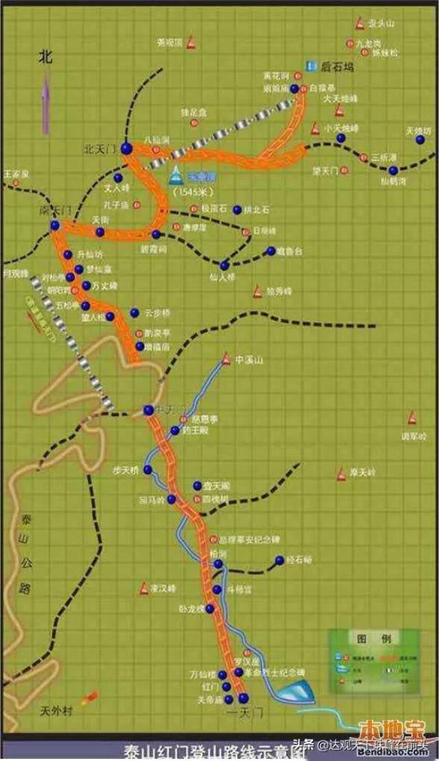 泰山地形图片