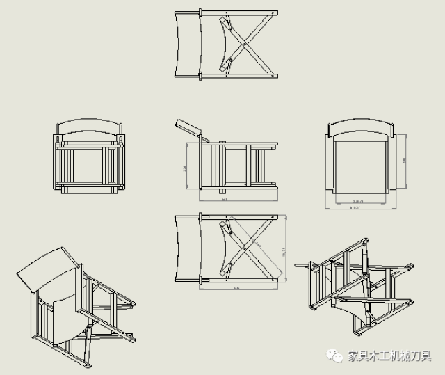 可折叠式木制椅子3d模型结构图纸solidworks格式 版权声明:由于部分
