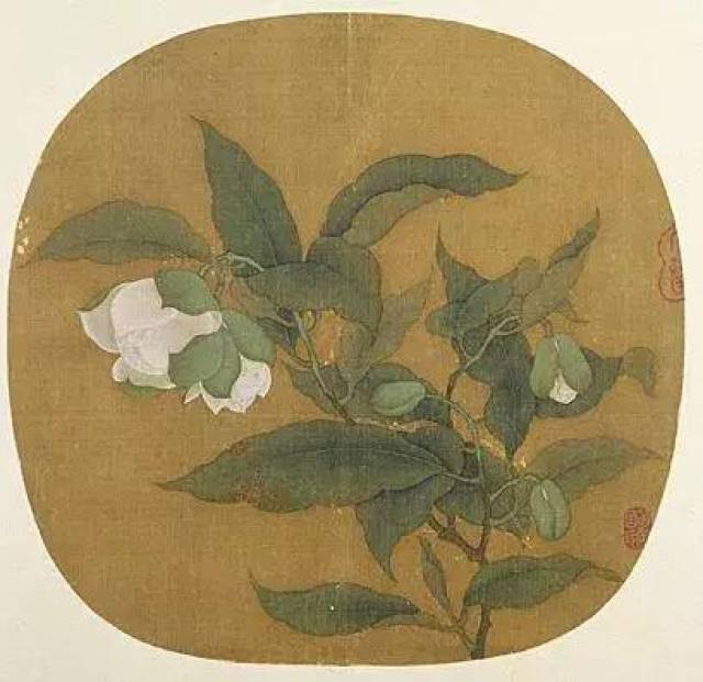 白水仙,腊梅,瑞香冬季花卉 在万籁俱寂的冬季 宋 《海棠蛱蝶图》 04