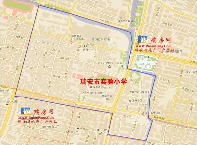 瑞安市区最全高清学区图出炉,上学买房都看清楚啦!