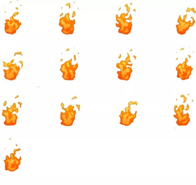 菜鸟丨龙骨制作火焰帧动画