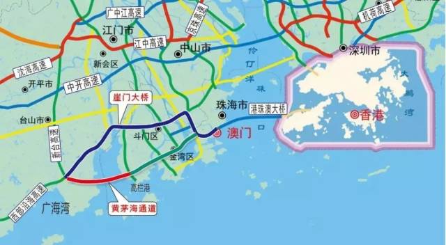 珠海市高栏港济区平沙镇, 对接鹤州至高栏港高速公路 (港珠澳大桥