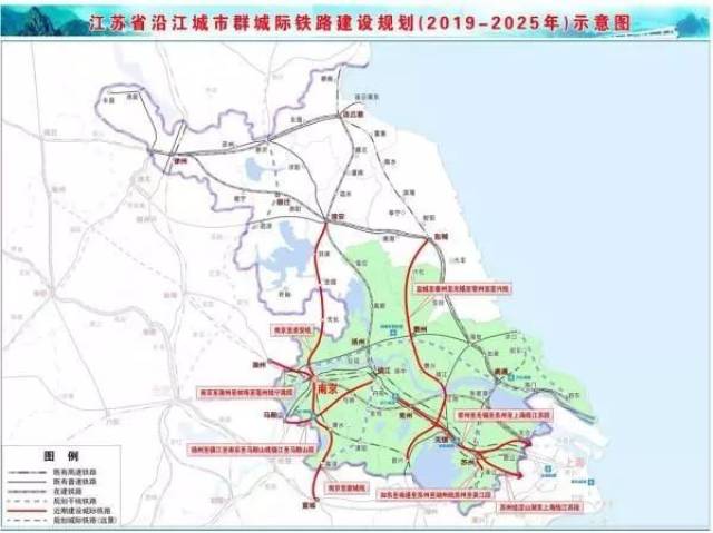 全面落实国家中长期铁路网规划和江苏省沿江城市群城际铁路建设规划