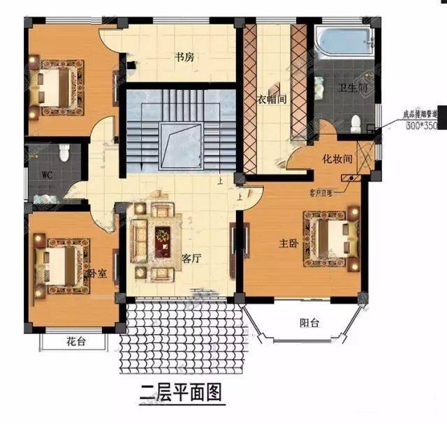 二层半11.8米地中海农村房屋自建房别墅纸