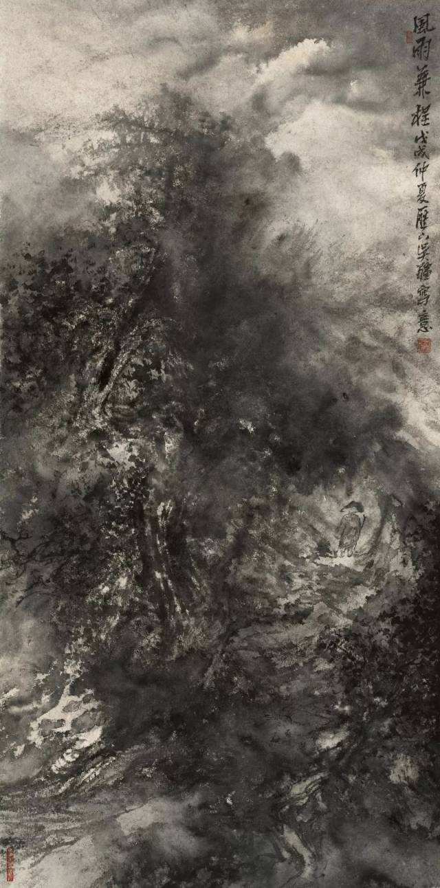 不难看出吴疆在不断回归与贴近山水画创作的正统文脉.