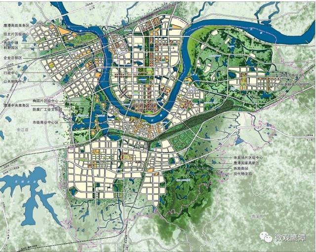 鹰潭2030年规划出笼!市域人口170万准备从这些地方开始!