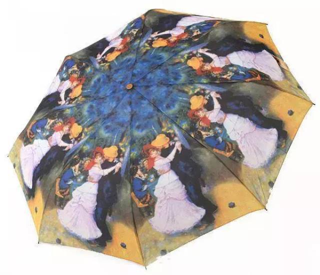 「生活美学」画在伞上的世界名画