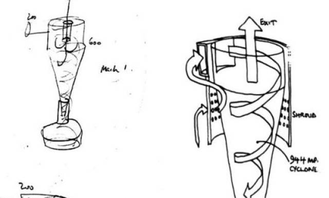 在接下来的15年中,戴森一直致力于设计出一种"新型气旋式"吸尘器.
