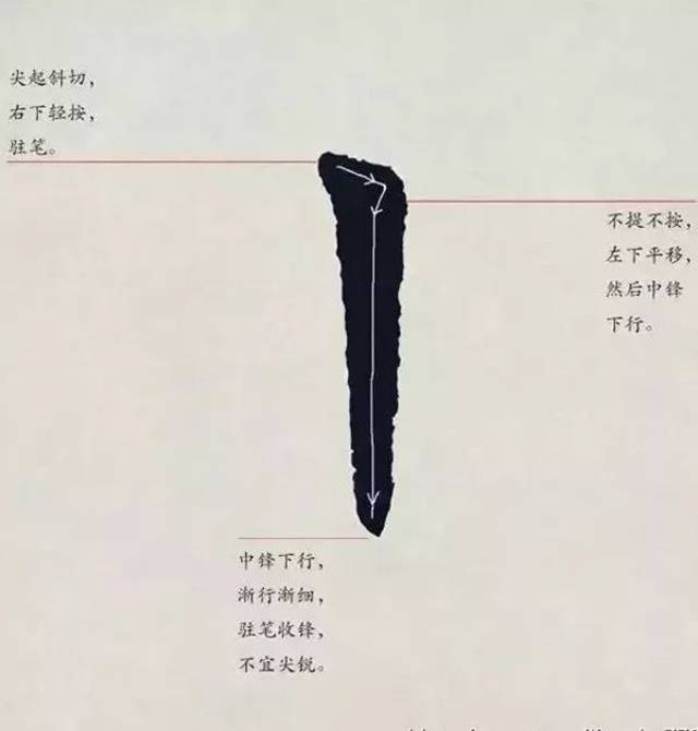 欧楷笔画详解,动态图演示,基本笔画字例