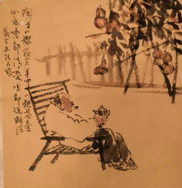 陈石禅画欣赏:问笔墨流年驻丹青几许,看笑而不言闲心涂笔者